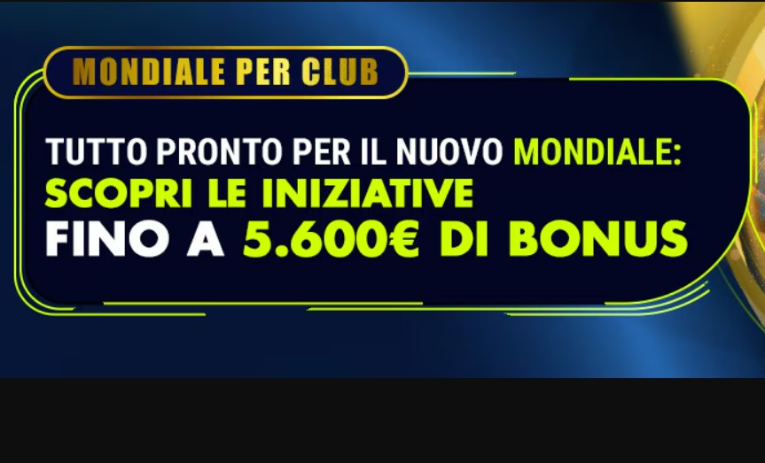 Welcome bonus sport mondiali